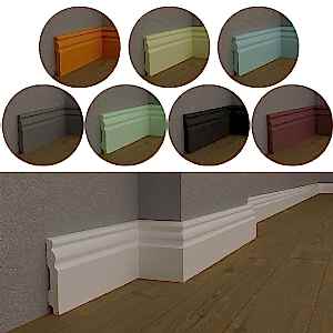 15 cm beyaz süpürgelik