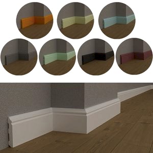 Alternative view of 8cm Polimer Lake Süpürgelik DSK8014