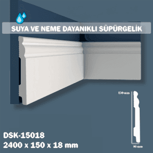 15 cm Polimer Lake Süpürgelik