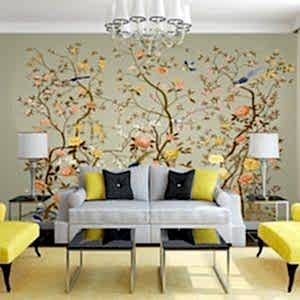 Alternative view of 3 Boyutlu Dallı Kuşlu Duvar Kağıtları A103-048