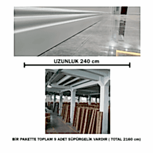 15 cm Polimer Lake Süpürgelik