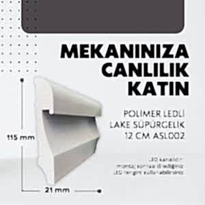 Polimer Ledli Lake Süpürgelik 12 cm Modelleri ve Fİyatları
