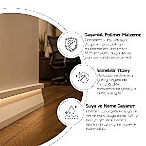 Polimer Ledli Lake Süpürgelik 11 cm Modelleri ve Fiyatları