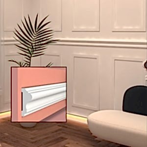 4 cm Boyanabilir Duvar Çıtası