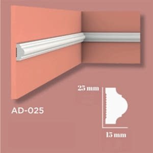 2.5 cm Boyanabilir Duvar Çıtası