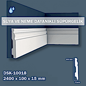 10cm Polimer Lake Süpürgelik DSK10018