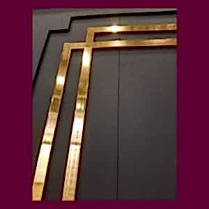 4cm altın duvar çıtası