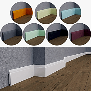 8cm Polimer Lake Süpürgelik