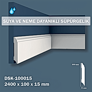 10cm Polimer Lake Süpürgelik