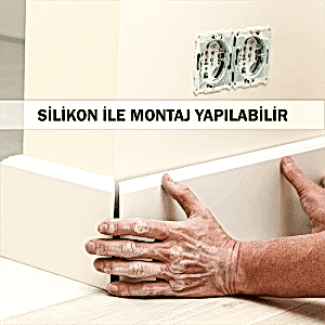 10cm Polimer Lake Süpürgelik