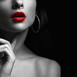 Duvar Kağıdı Ruj Kadın F1614