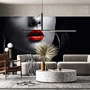 Duvar Kağıdı Ruj Kadın F1614