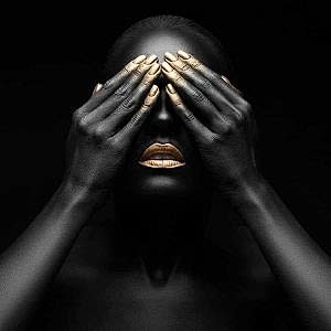 Siyahi Kadın Duvar Kağıdı F1636