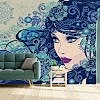 Duvar Kağıdı Motifli Kadın C1702