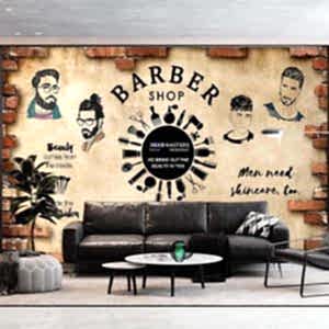 Duvar Kağıdı Barber Hair Cut C1723