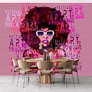 Duvar Kağıdı Festival Kadın Kuaför V1709