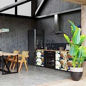 Çiçek Desen Su Geçirmez folyo