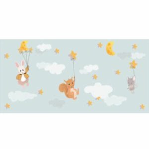 Sevimli Hayvanlar Desenli Su Geçirmez Yapışkanlı Folyo Sticker 67,5X 5m DKB-1220