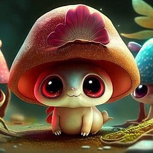 3D Sevimli Mantarlar Çocuk Odası Duvar Kağıtları YCO-00154