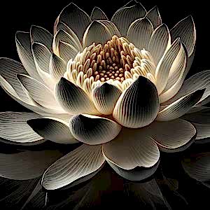 3D Beyaz Hint Lotusu Duvar Kağıtları YF-00012