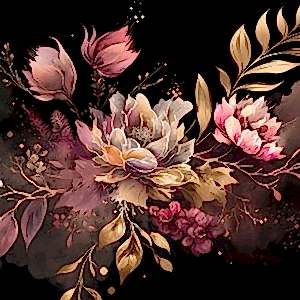 3d Çiçek Desenli Duvar Kağıdı