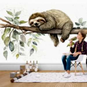 Dalda Uyuyan Tembel Hayvan Duvar Kağıdı Modelleri ve Fiyatları Dekoros'da. Tüm Türkiye'ye Poster Duvar Kağıdı Gönderilir.