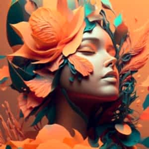 3D Bayan Kuaförü Dekorasyonu Sanatsal Duvar Kağıdı YK-00764