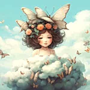 Bulutlar Arasında Sevimli Kız Çocuk Odası Duvar Kağıdı Modelleri ve Fiyatları Dekoros'da. Tüm Türkiye'ye Poster Duvar Kağıdı Gönderilir.