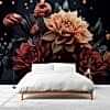 3D Canlı Kasımpatı Çiçekleri Modern Duvar Kağıdı YF-02181