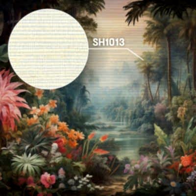 Premium Krem Hasır Duvar Kağıdına Baskı SH1013