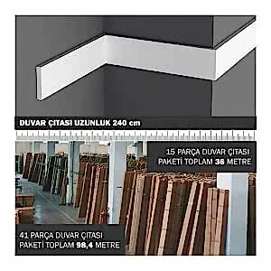 6 cm Boyanabilir Duvar Çıtası DSK-6010