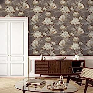 İngiliz Duvar Kağıdı Lotus Çiçekli Santorini 1. Sınıf Duvar Kağıtları SA01906 Yeni Sezon İngiltere Markası Duvar Kağıtları ve Fiyatları - Şimdi İncele!