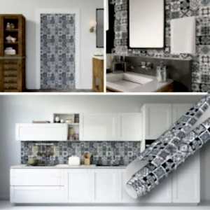 Antrasit Mavi Çini Motifli Yapışkanlı Folyo 45 cm ve 90 cm Rulo Çeşitleri Dekoros'ta! Yüzey, Tezgah Kaplama ve PVC Çıkartma Folyolar için Tıkla!