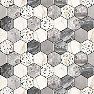 Altıgen Mozaik Desenli Fayans Görünümlü Yapışkanlı Folyo 45 cm ve 90 cm Rulo Çeşitleri Dekoros'ta! Yüzey Kaplama Kağıdı ve Soy Yapıştır Folyolar için Tıkla!