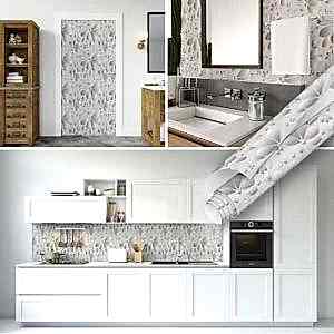 Gümüş Renkli Çiçekli Desenli Yapışkanlı Folyo 45 cm ve 90 cm Rulo Çeşitleri Dekoros'ta! Kendinden Yapışkanlı, Desen Takipli, Kaplama Folyoları için Tıkla!