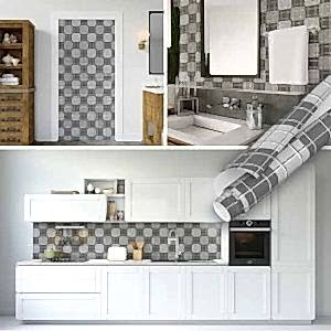 Gri-Antrasit Kareli Mozaik Desenli Fayans Görünümlü Yapışkanlı Folyo 45 cm ve 90 cm Rulo Çeşitleri Dekoros'ta! Tezgah Arası Kaplama ve Folyolar için Tıkla!