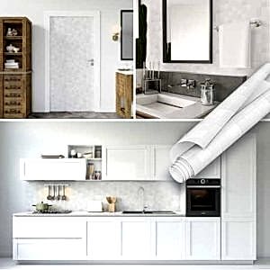 Beyaz Mozaik Taş Desenli Fayans Görünümlü Yapışkanlı Folyo 45 cm ve 90 cm Rulo Çeşitleri Dekoros'ta! Tezgah Arası Kaplama ve PVC Folyolar için Tıkla!