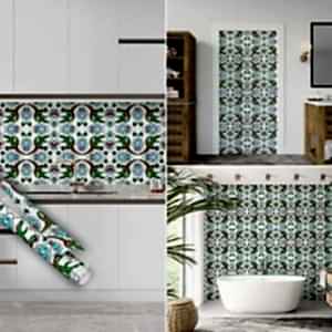 Kırmızı Yeşil Çini Görünümlü Yapışkanlı Folyo Çeşitleri 45 cm ve 90 cm Rulo Çeşitleri Dekoros'ta! Suya Dayanıklı Fayans Kaplama Folyo Modelleri için Tıkla!