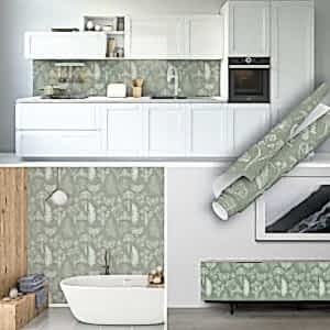 Yeşil Renkli Desenli Yapışkan Folyo PVC Sticker Rulo Modelleri dukkanstorecenterhub.shop'da. Suya Dayanıklı Çiçek Kelebek Desenli Kaplama Folyosu Şimdi Satın Al!