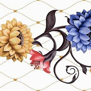 Sarı Mor Çiçek Desenli Yapışkanlı Folyo 45 cm ve 90 cm Rulo Çeşitleri Dekoros'ta! 1. Sınıf, Suya, Neme, Buhara Dayanıklı Folyolar ve Fiyatları için Tıkla!