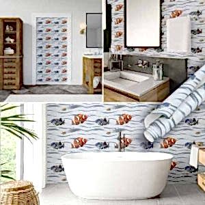 Kırmızı-Mavi Balık Desenli Yapışkanlı Folyo 45 cm ve 90 cm Rulo Çeşitleri Dekoros'ta! Akvaryum Görünümlü, Suya Dayanıklı Folyolar ve Fiyatları için Tıkla!