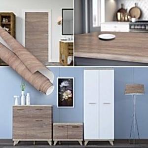 Açık Ahşap Desenli Yapışkanlı Folyo Kaplama 45 cm ve 90 cm Rulo Çeşitleri Dekoros'ta. Suya Dayanıklı Yapışkan Mobilya Kaplama Folyosu için Tıkla.