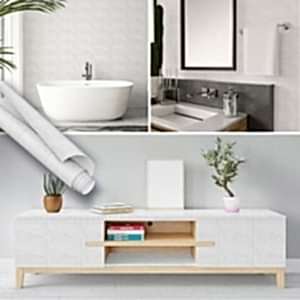 Beyaz Mermer Desen Yapışkanlı Folyo, 45 cm ve 90 cm PVC Rulo Çeşitleri Dekoros'ta. Taş Desen Yüzey Kaplama, Soy Yapıştır Modelleri için Hemen Tıkla!