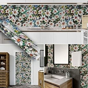 Beyaz Papatyalar Yapışkanlı Folyo, Çiçekli 45 cm ve 90 cm Rulo Çeşitleri Dekoros'ta! Kendinden Yapışkanlı, Desen Takipli, Kaplama Folyoları için Tıkla!