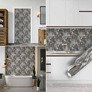 Eskitme Sıva Desenli Yapışkanlı Folyo, 45 cm ve 90 cm PVC Rulo Çeşitleri Dekoros'ta. En Uygun Modeller ve Fiyatlar ile Kaplama Folyoları için Hemen Tıkla