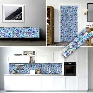 Geometrik Desenli Kendinden Yapışkanlı Folyo, Mozaik Çıkartma, PVC Rulo Çeşitleri. Uygun Fiyat, Suya Dayanıklı Duvar Kaplama Folyoları Şimdi Satın Al.