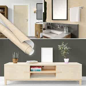 Huş Ağacı Ahşap Desenli Yapışkanlı Folyo 45 cm ve 90 cm Rulo Çeşitleri Dekoros'ta. Suya Dayanıklı Yapışkan Mobilya Kaplama Folyosu için Tıkla.