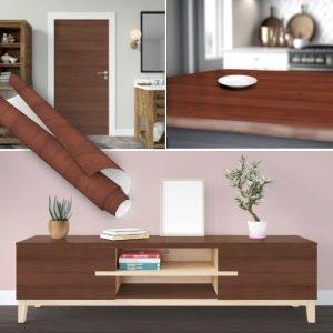 Kahve Kiraz Ahşap Desenli Yapışkanlı Folyo 0127 45 cm ve 90 cm Rulo Çeşitleri Dekoros'ta. Suya Dayanıklı Yapışkan Masa Kaplama Folyosu için Tıkla.