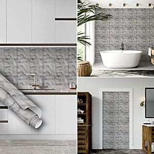 Kireç Sıva Görünümlü Yapışkanlı Folyo, 45 cm ve 90 cm PVC Rulo Çeşitleri Dekoros'ta. En Uygun Modeller ve Fiyatlar ile Kaplama Folyoları için Hemen Tıkla