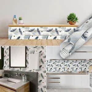 Lacivert Kuş Tüyü Yapışkanlı Folyo Kaplama 45 cm ve 90 cm Rulo Çeşitleri Dekoros'ta! Kendinden Yapışkanlı, Desen Takipli, Kaplama Folyoları için Tıkla!